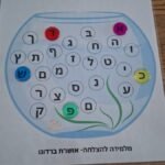 אקווריום לתרגול אותיות האלף בית