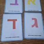 כרטיסיות עם אותיות האלף בית