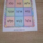 לוח איקס עיגול מילים בשווא